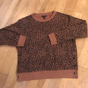 Long Tall Sally Cheetah Print Crewneck